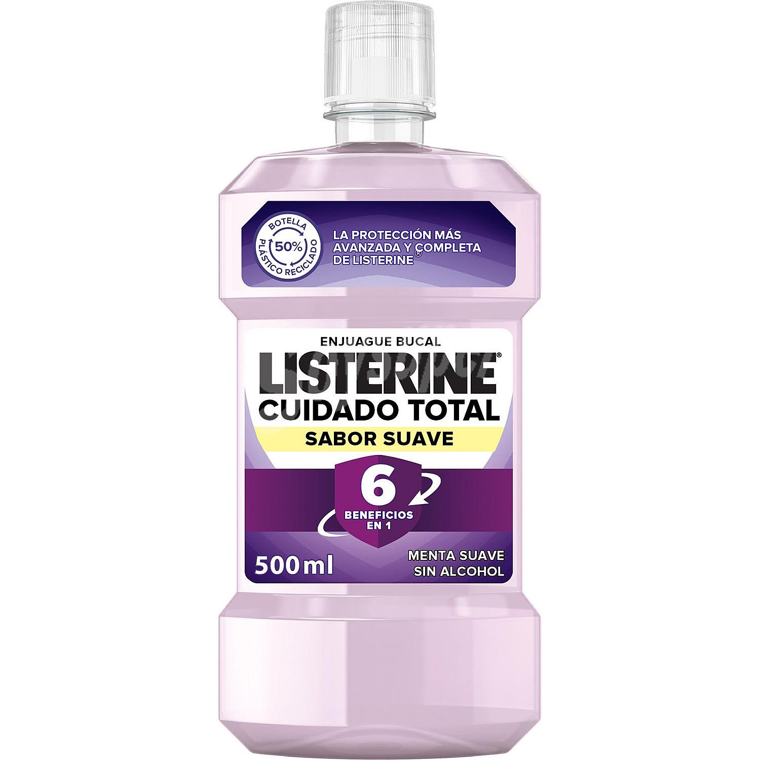 Listerine Enjuague bucal de uso diario y sabor menta suave listerine Cuidado total