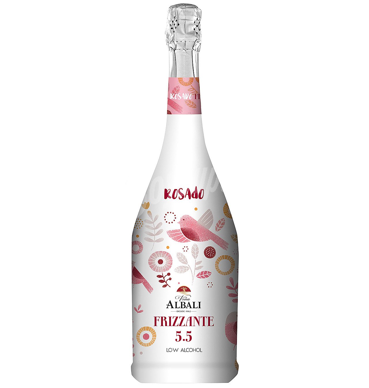 Vino rosado frizzante con bajo contenido en alcohol