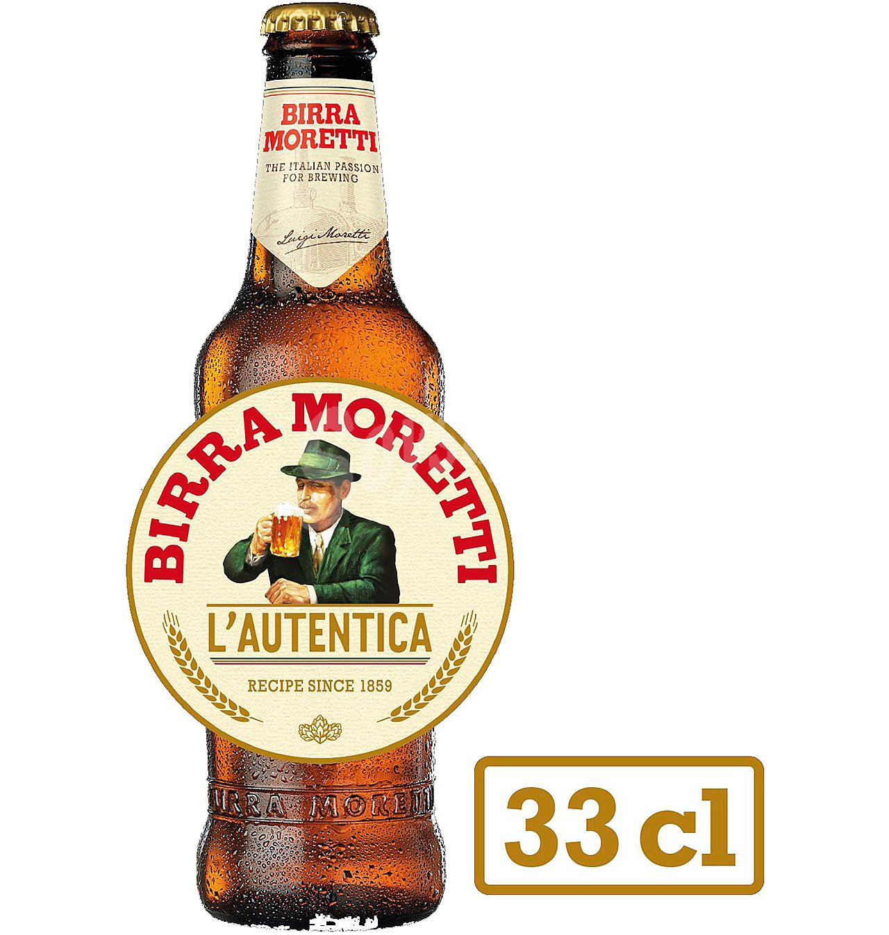 Cerveza italiana rubia