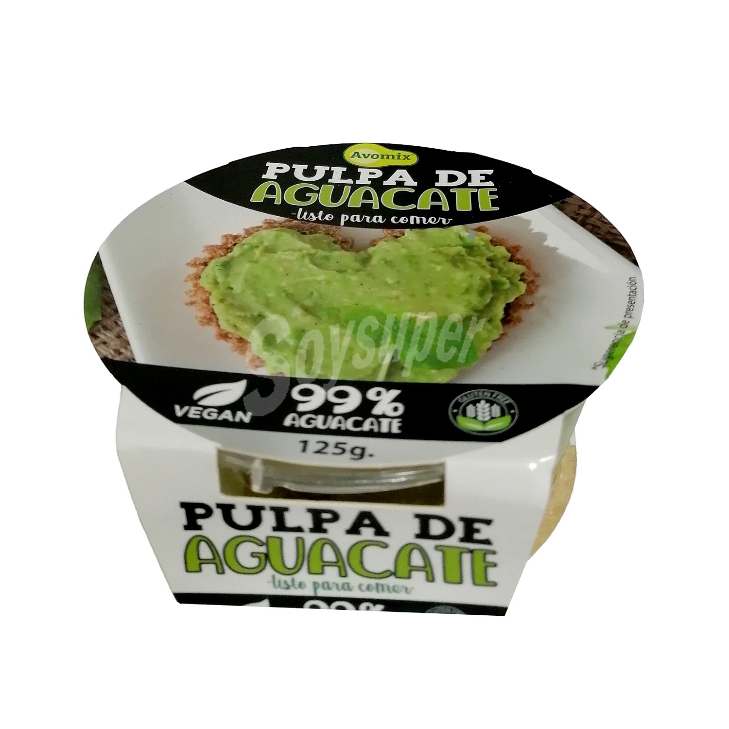 Pulpa de aguacate tarrina 125 gr