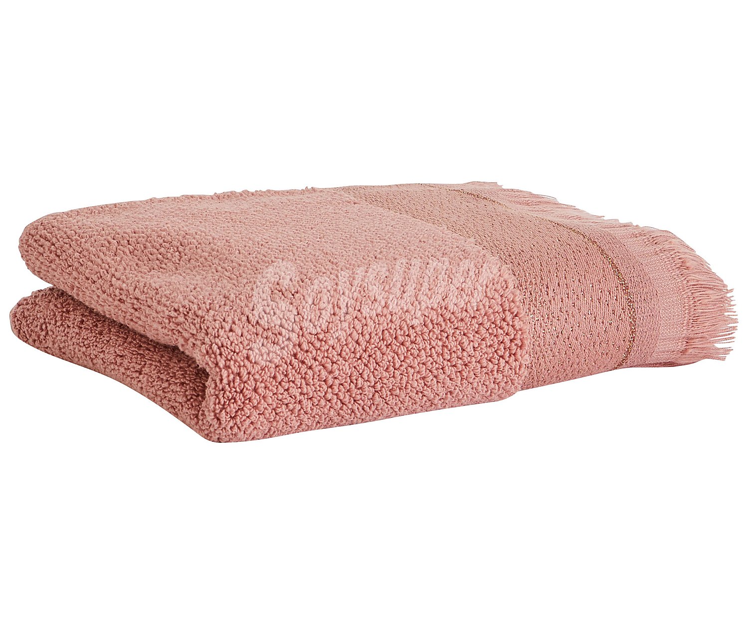 Toalla de lavabo tejido grano de arroz 100% algodón color rosa, 500g/m² actuel.