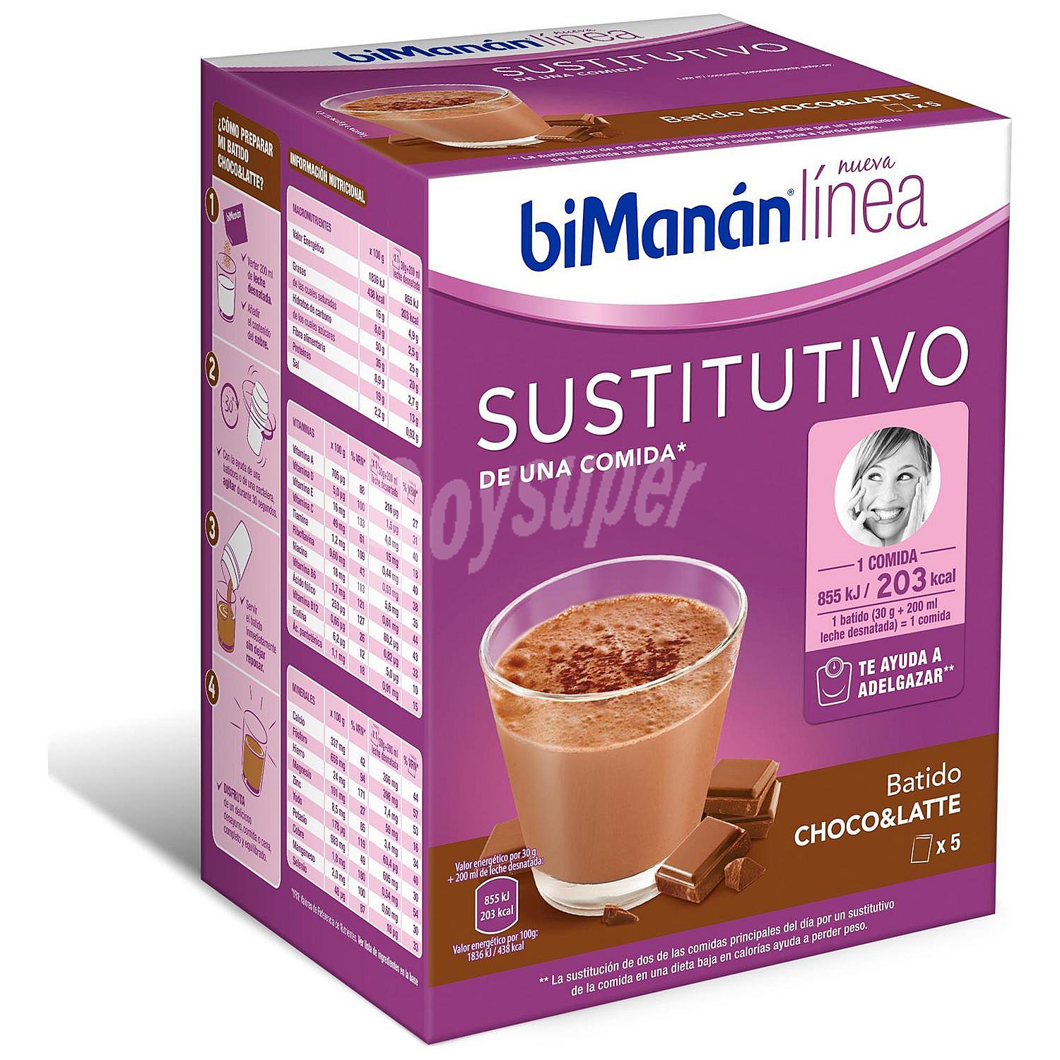 Batido de chocolate bimananlinea