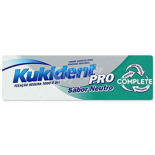 Kukident Crema adhesiva para prótesis dental, con sabor neutro kukident Pro