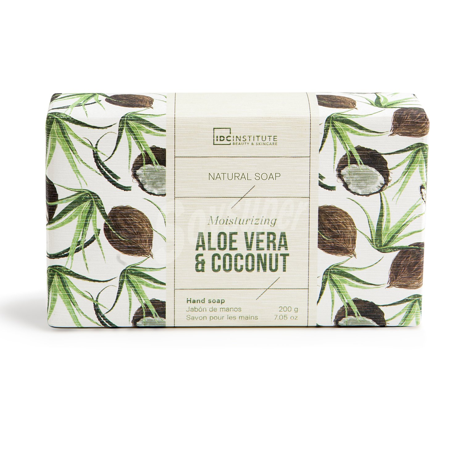 Jabón de manos aloe vera y coco pastilla 200 gr