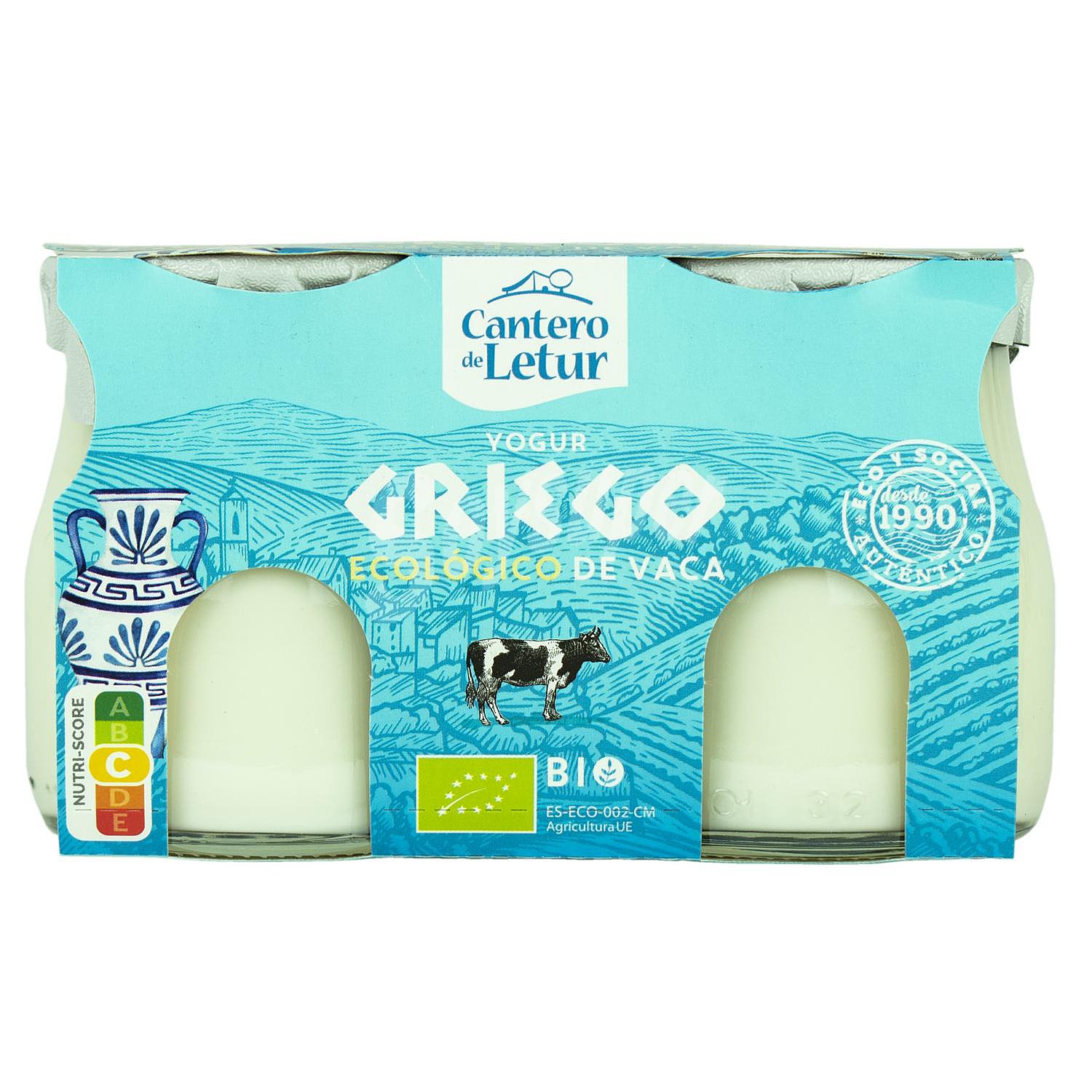 Yogur griego de vaca ecológico