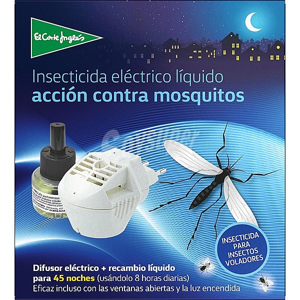 Insecticida volador eléctrico antimosquitos aparato + recambio