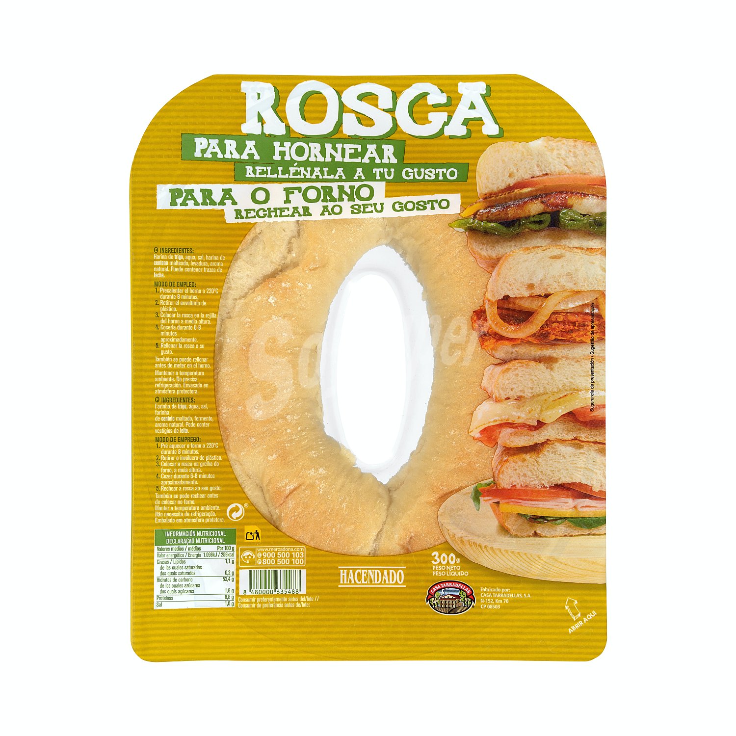 Rosca sin relleno