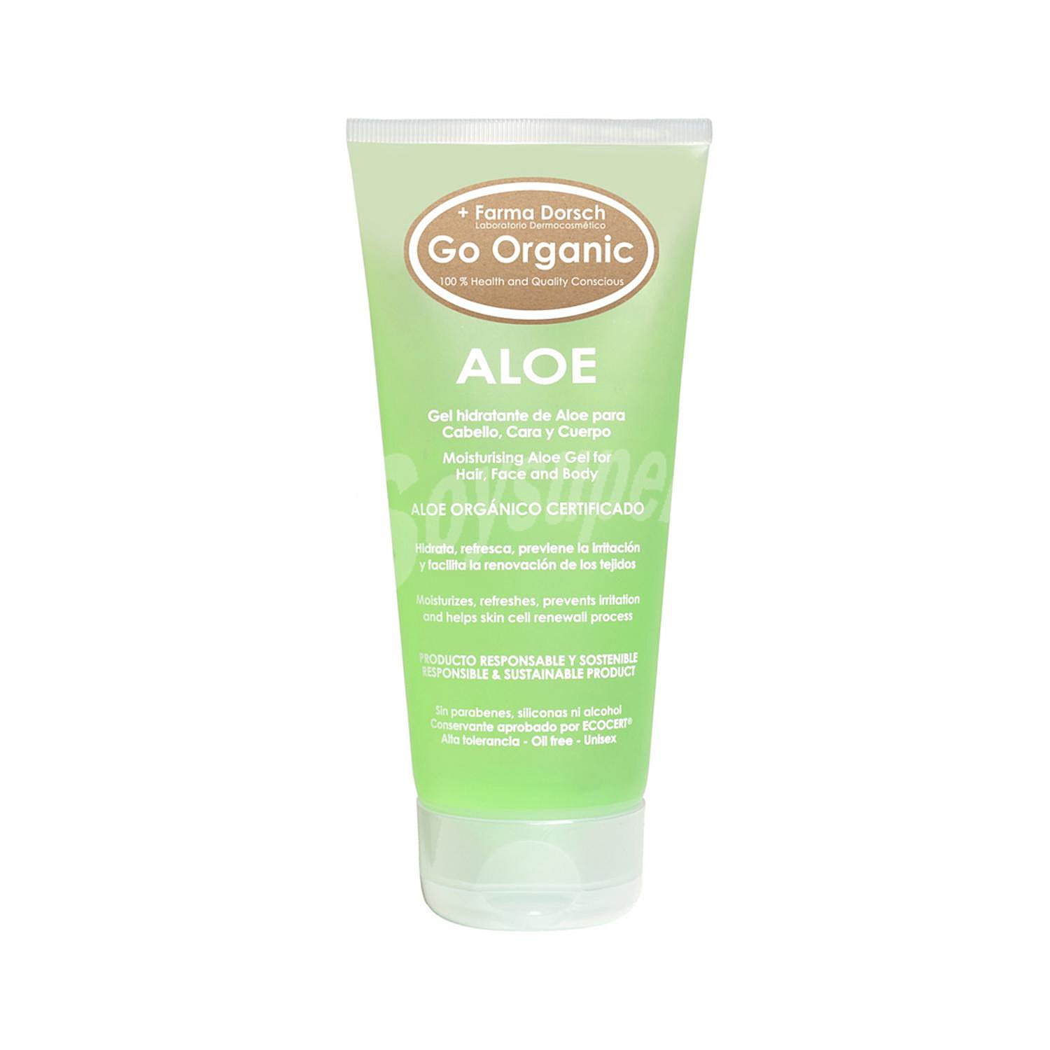 Gel hidratante de Aloe Vera Go Organic Farma Dorsch