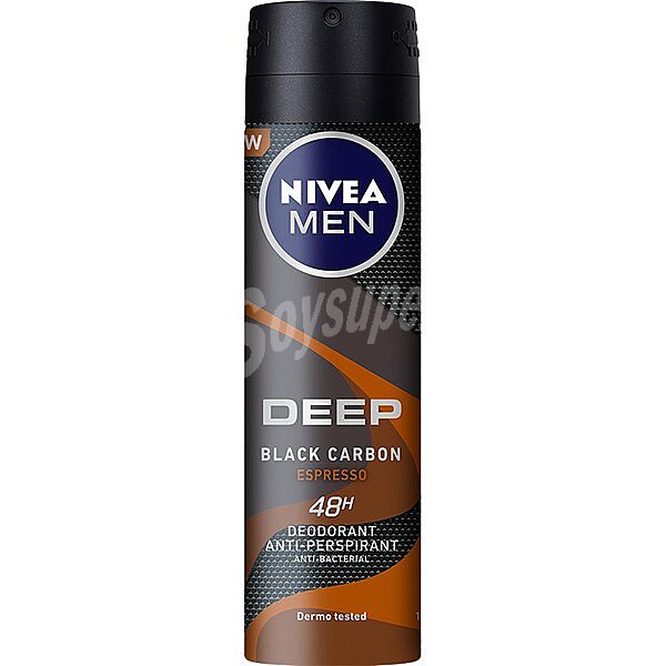 Desodorante Deep Black Carbon Expresso anti-bacteriano anti-transpirante 48h