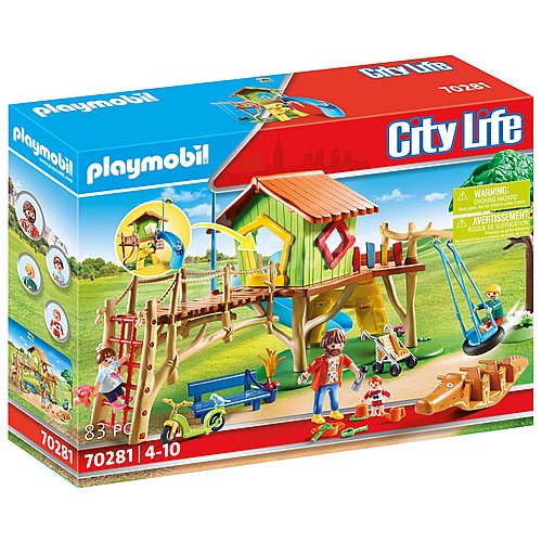 Escenario de juego Parque infantil aventura con 83 piezas City Life playmobil 70281