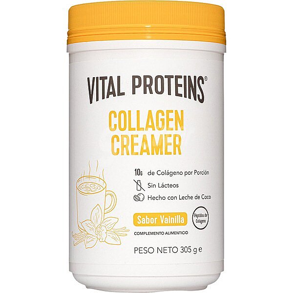 Colageno Creamer péptidos de colágeno sabor vainilla con leche de coco