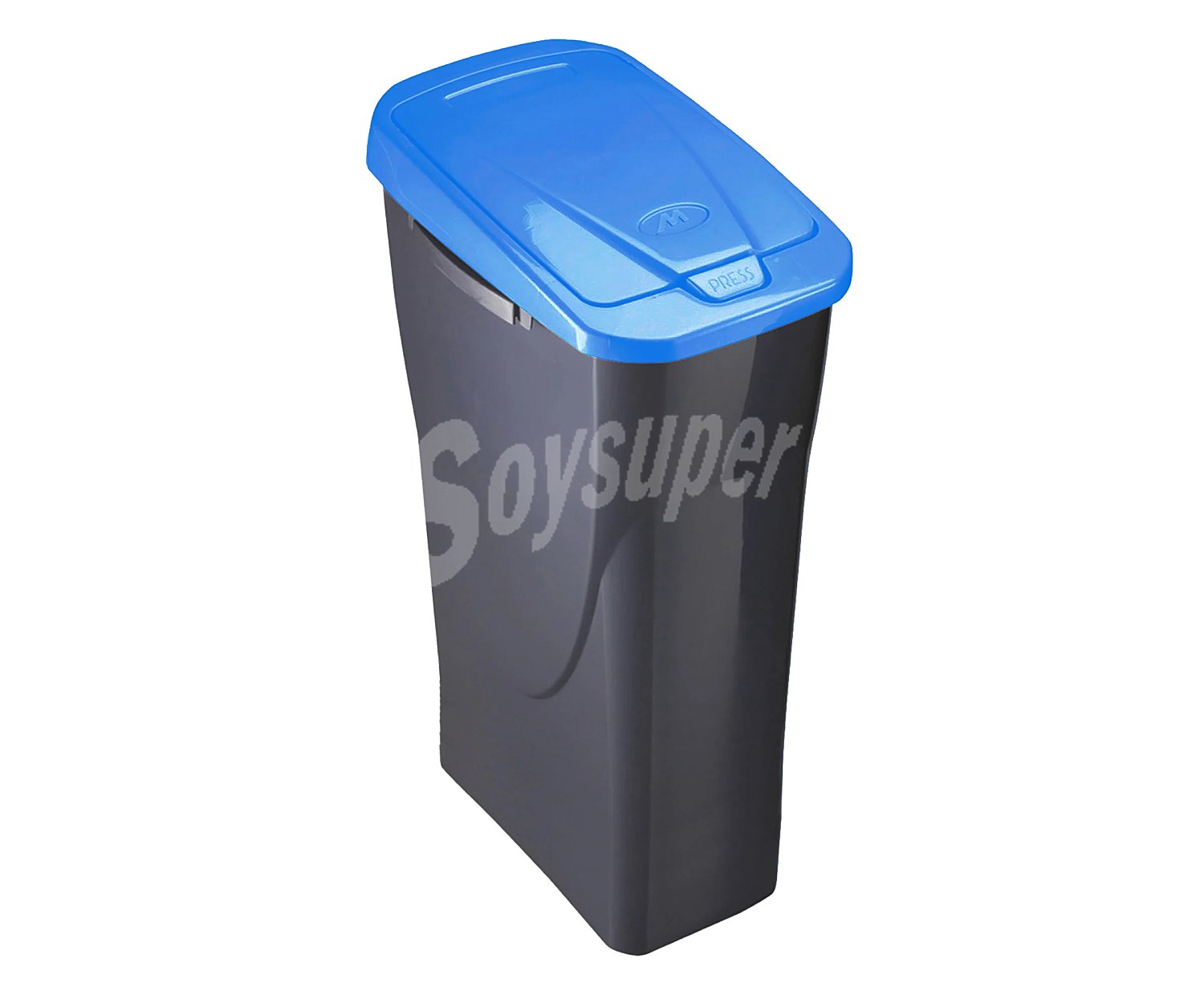 Ecobin Cubo de basura con tapa, azul ecobin