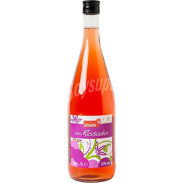 Vino rosado común elaborado para grupo El Corte Inglés botella 1 l