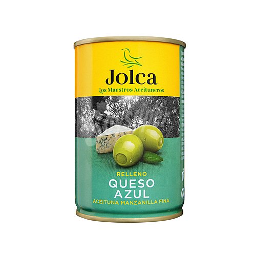 Jolca Aceitunas verdes manzanilla rellenas de queso azul jolca