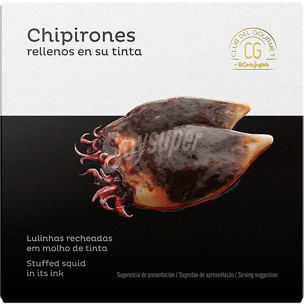 Chipirones rellenos en su tinta