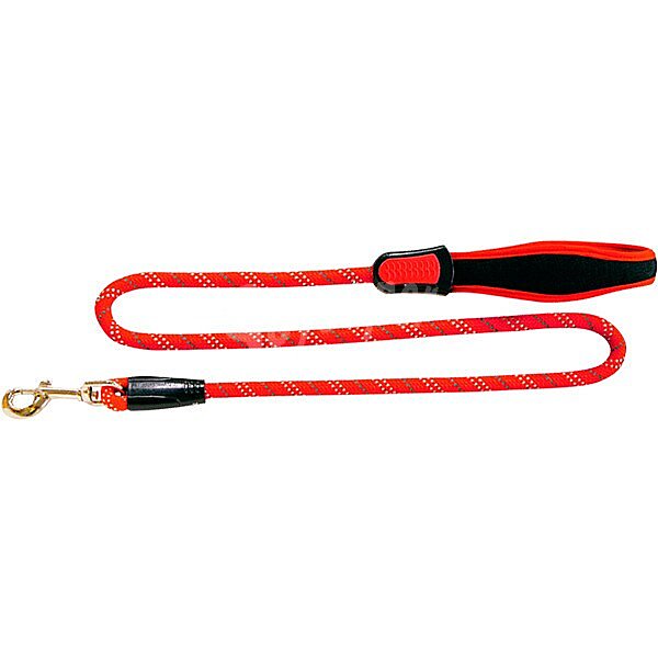 Correa de nylon para perro roja 120 cm