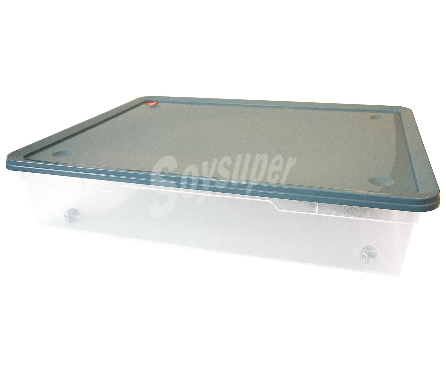 Caja bajocama transparente con tapa, 55l. de capacidad, actuel.