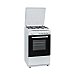 Cocina sobremesa gas butano NEW POL NWC55BW 4 fuegos, horno, grill, H: 85cm, A: 50cm, F: 50cm