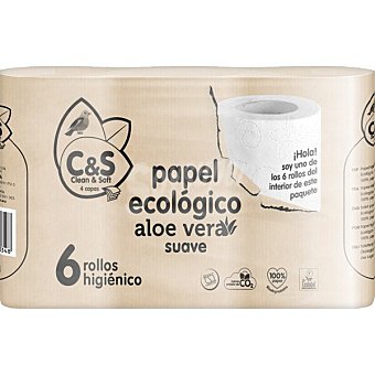 Papel higiénico ecológico con aloe vera 4 capas