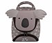 Mochila preescolar Koala color gris con dos compartimentos,