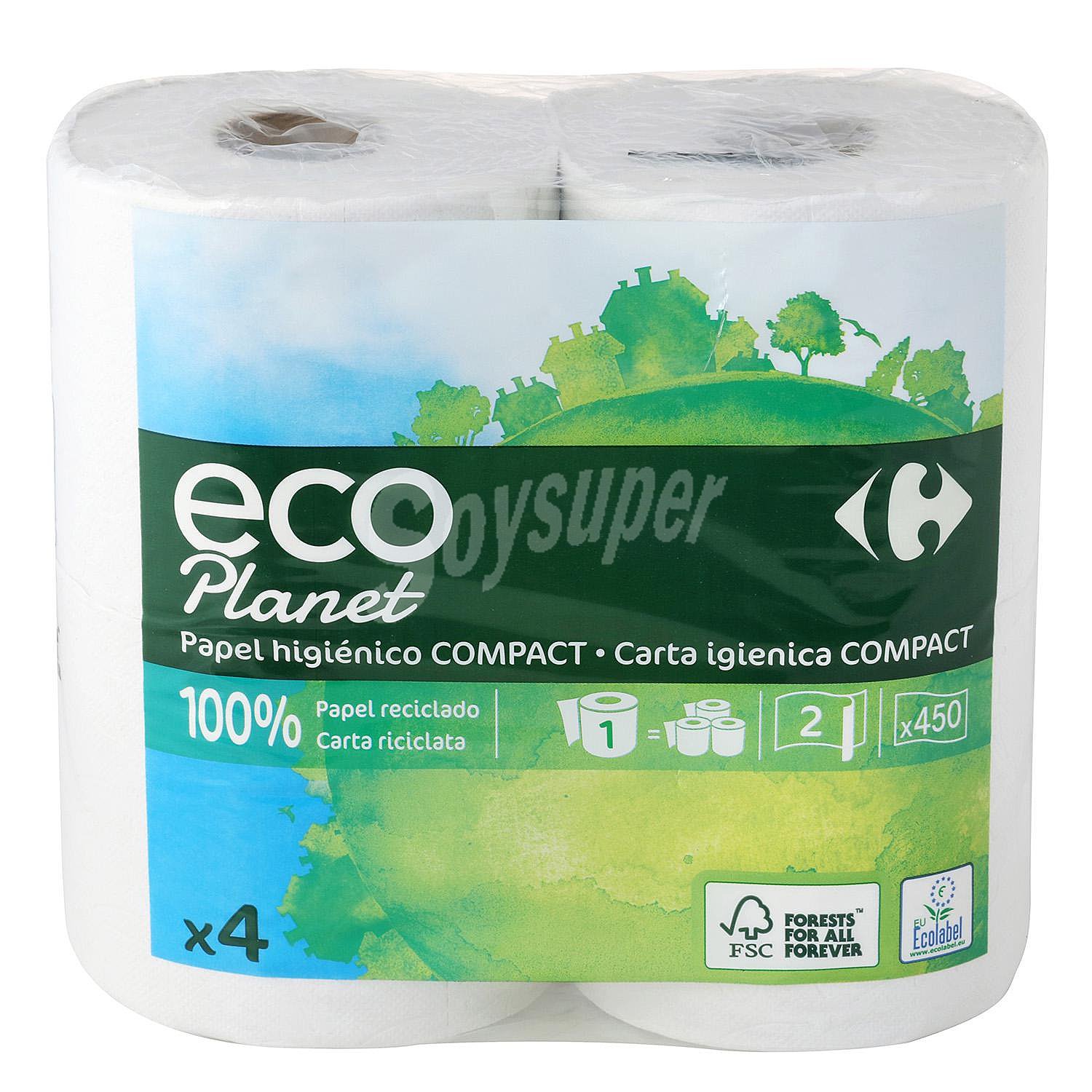 Papel higiénico ecológico Carrefour Eco Planet