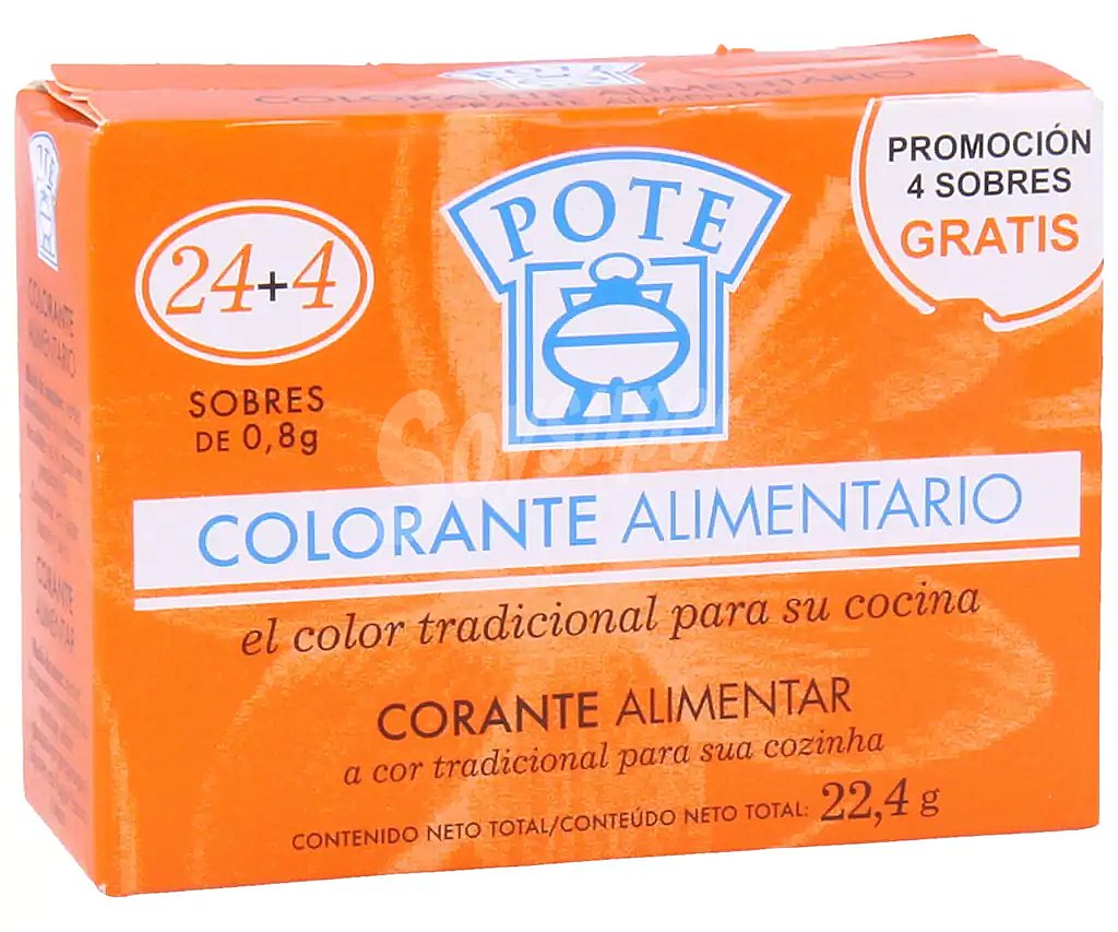 Pote Colorante alimentario pote