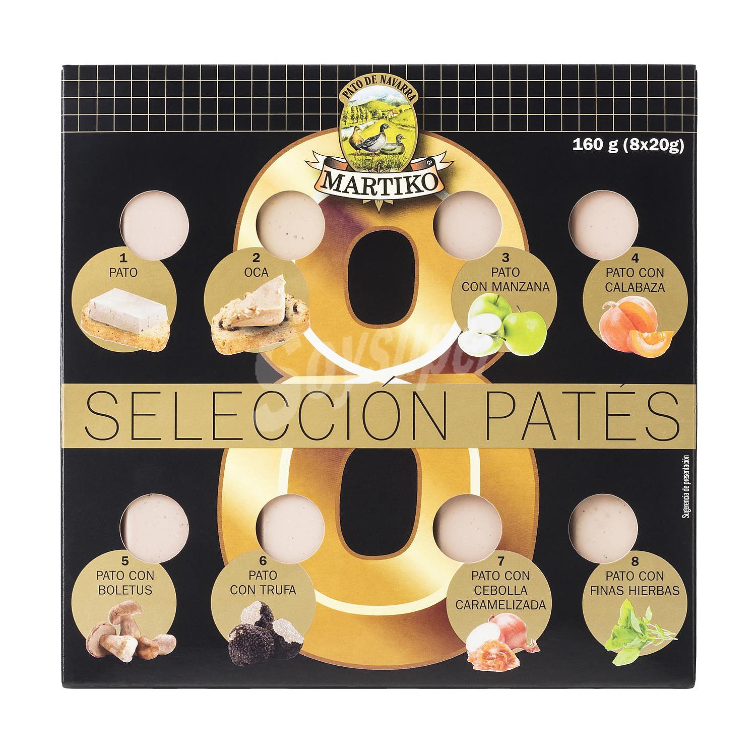 Selección patés sin gluten pack 8 x 20 G