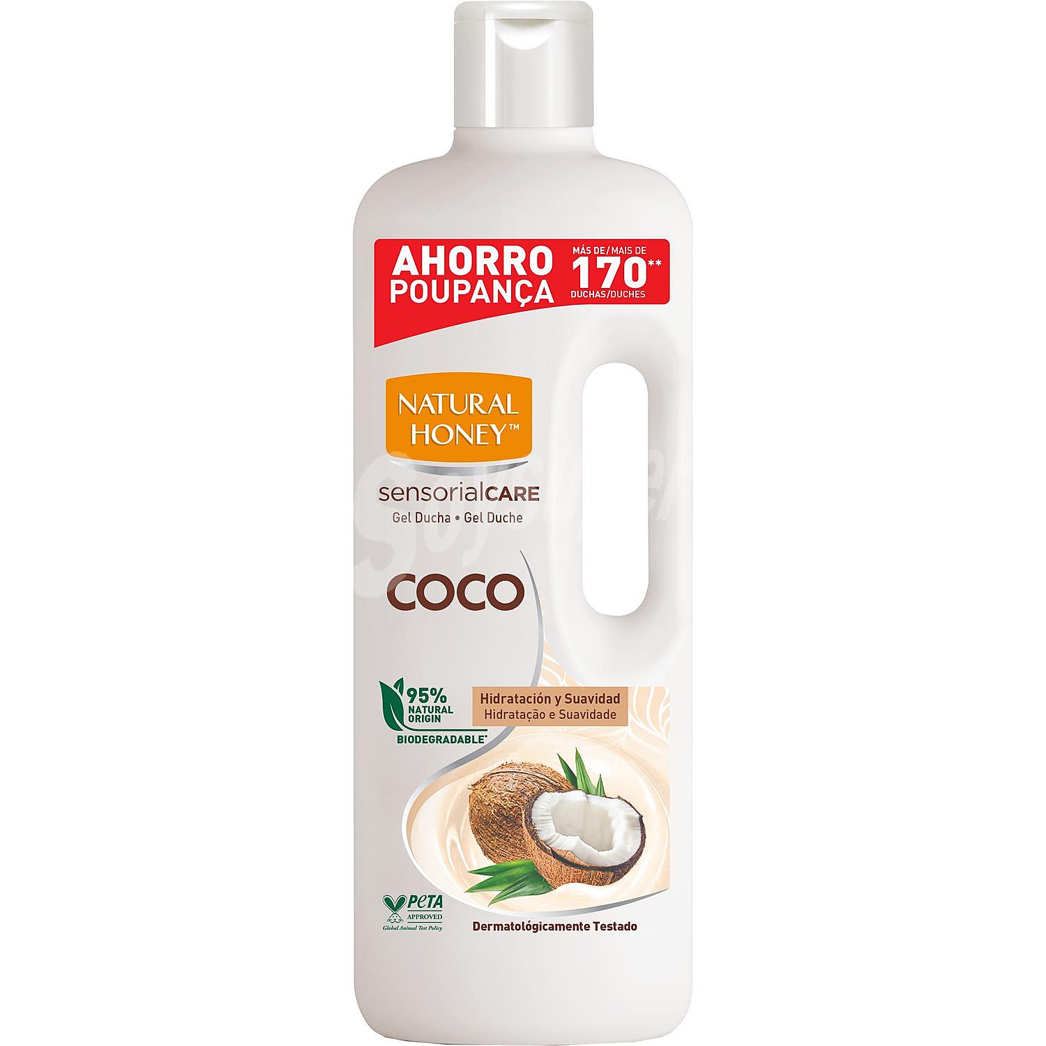 Gel de baño o ducha con aceite de coco sensorial care