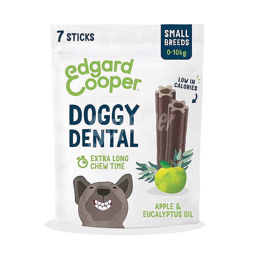 Snack dental para perros minis y pequeños manzana y eucalipto