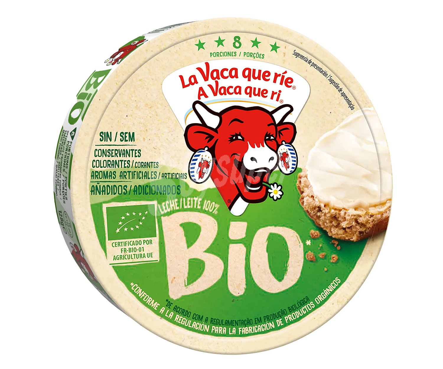 La vaca que ríe Queso cremoso en porciones ecológico la vaca que ríe