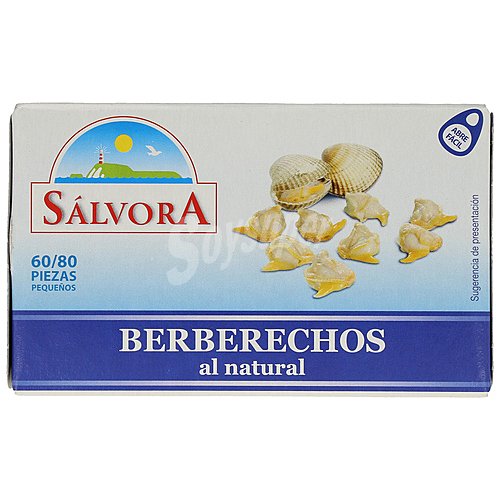 Sálvora Berberechos al natural salvora