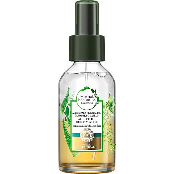 Bio renew aceite para el cabello antiencrespamiento hemp & aloe