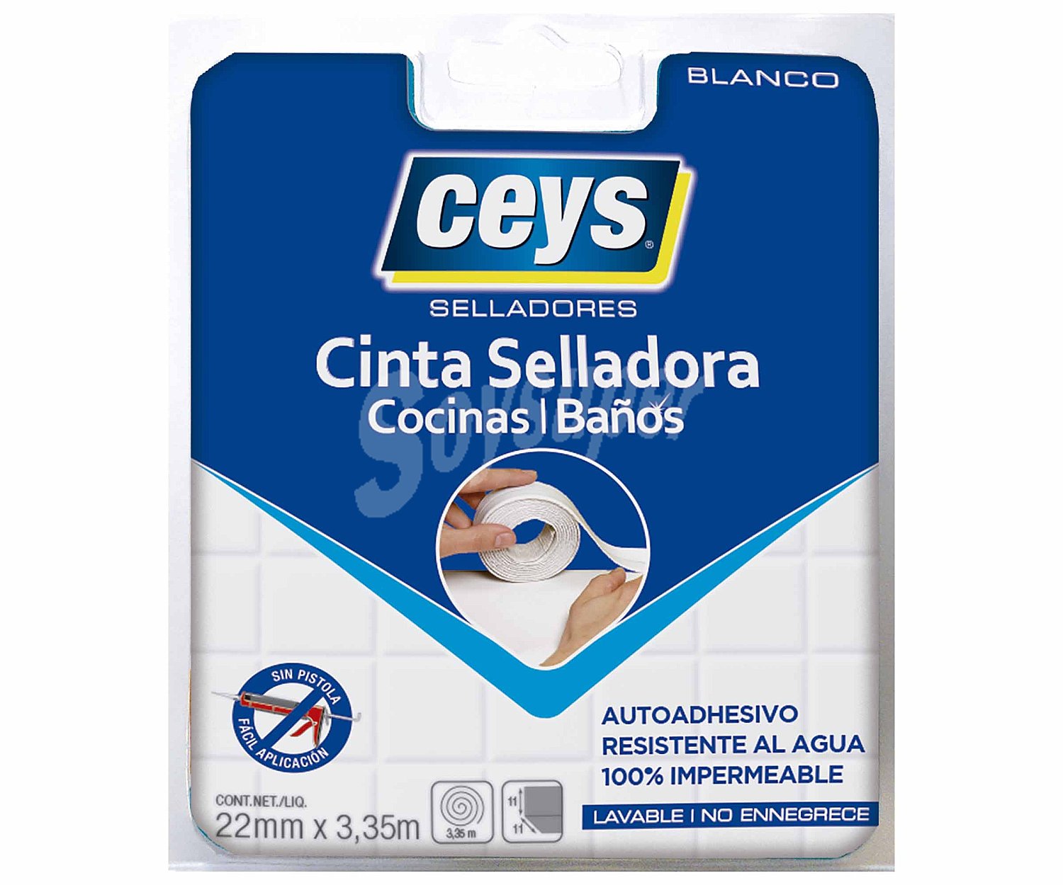 Cinta Selladora 22mm x 3,35m, CEYS.