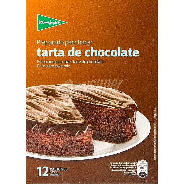 Preparado para hacer tarta de chocolate