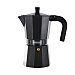 Cafetera italiana Vitro 9 tazas de aluminio de color negro con interior antiadherente monix