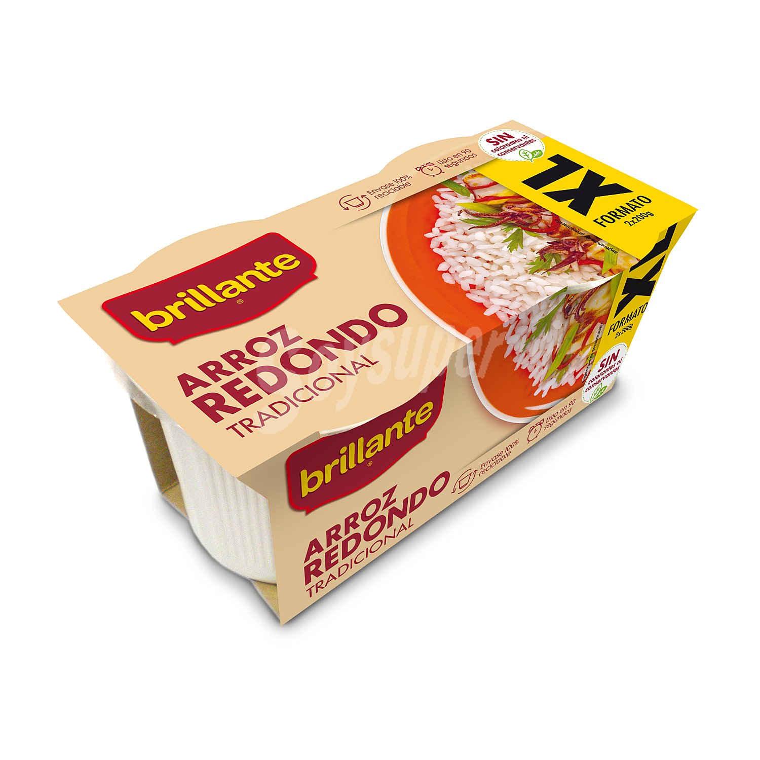 Arroz redondo tradicional vaso 2 x 200 gr