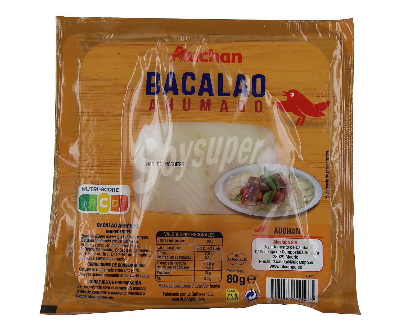 Producto alcampo Bacalao ahumado producto alcampo