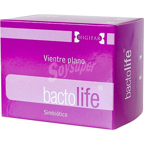 Bactolife Simbiótico vientre plano favorece la flora y la mucosa intestinal ápsulas