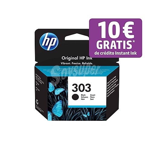 Cartucho de tinta original HP 303 T6N02AE, negro