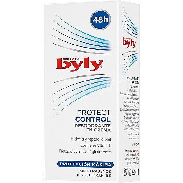 Desodorante en crema para mujer, sin colorantes, ni conservantes byly Protect