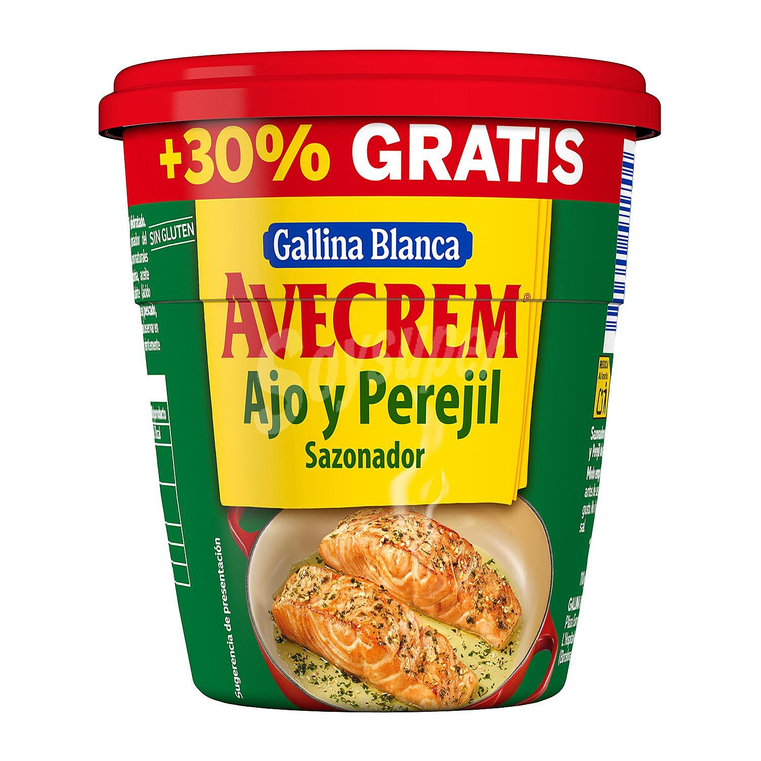 Sazonador de ajo y perejil Avecrem sin gluten