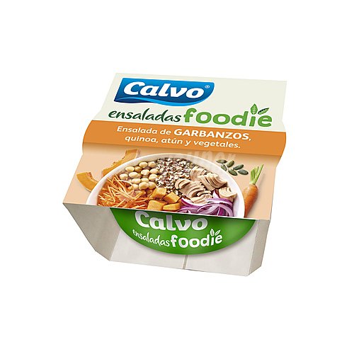 Calvo Ensalada de garbanzo, quinoa, atún y vegetales calvo foodie