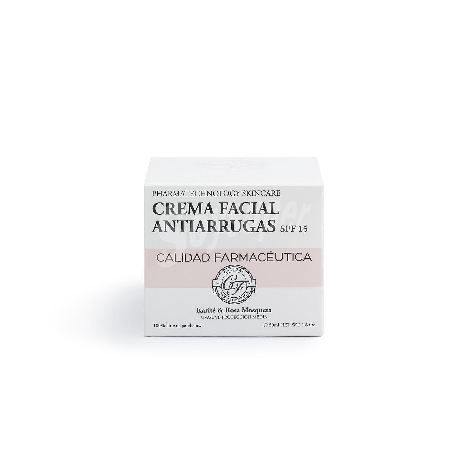 Crema facial antiarrugas FPS15