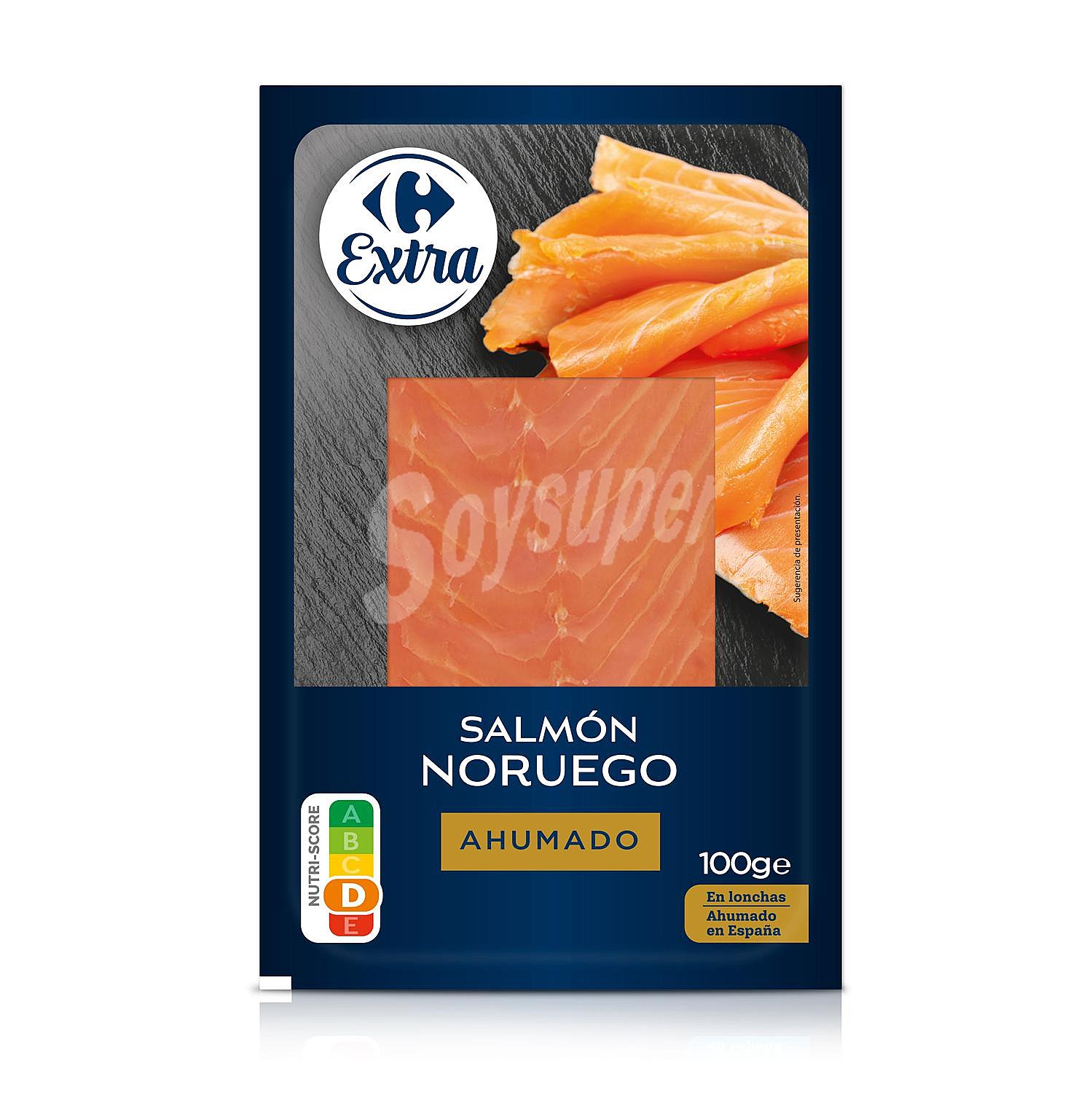 Salmón ahumado noruego Extra Carrefour