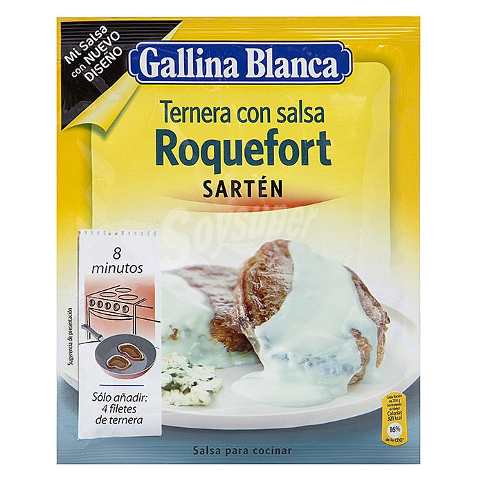 Salsa de roquefort gallina blanca