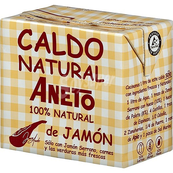 Caldo natural de jamón