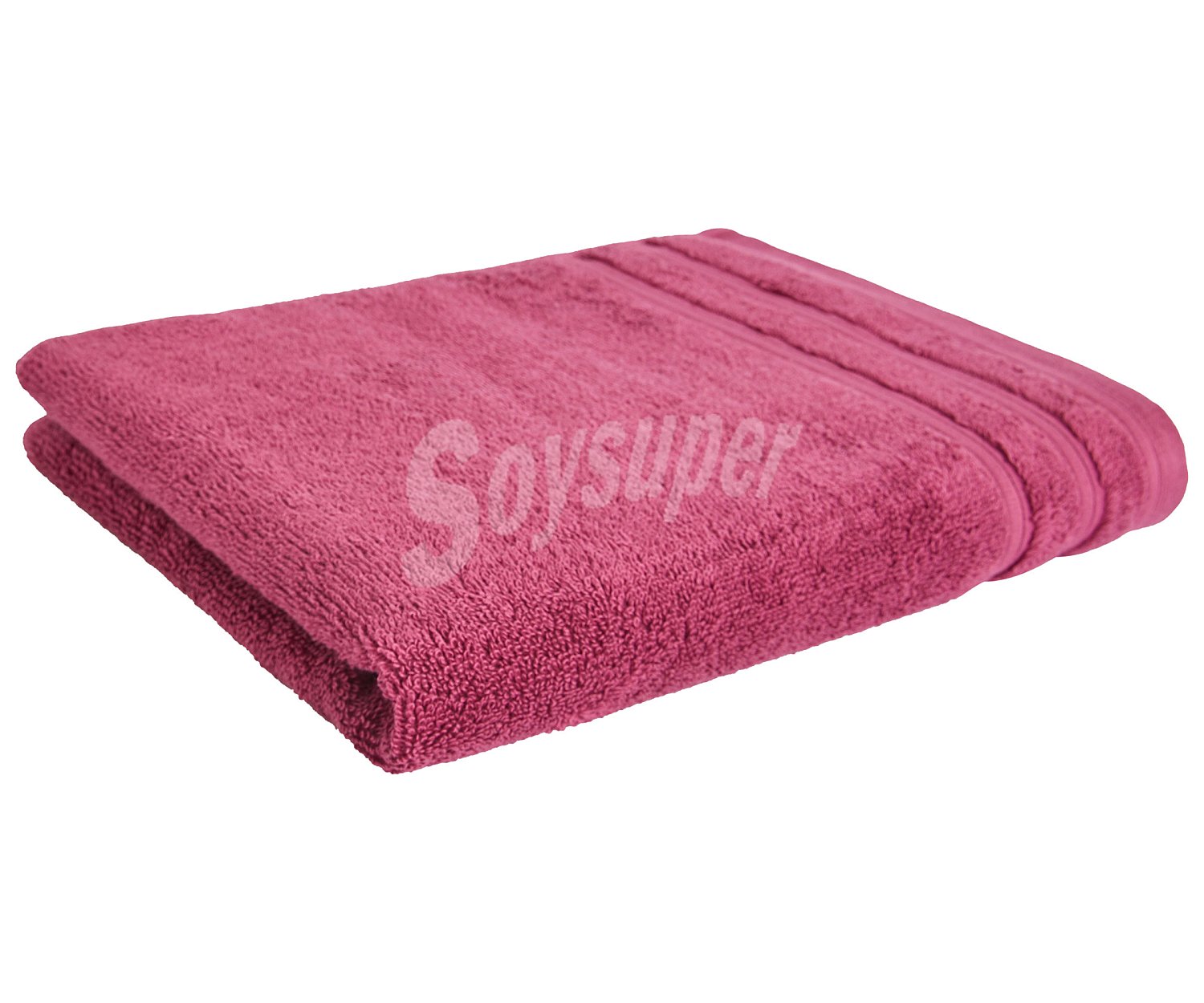 Toalla de lavabo 100% algodón color rosa, densidad de 500g/m², actuel.