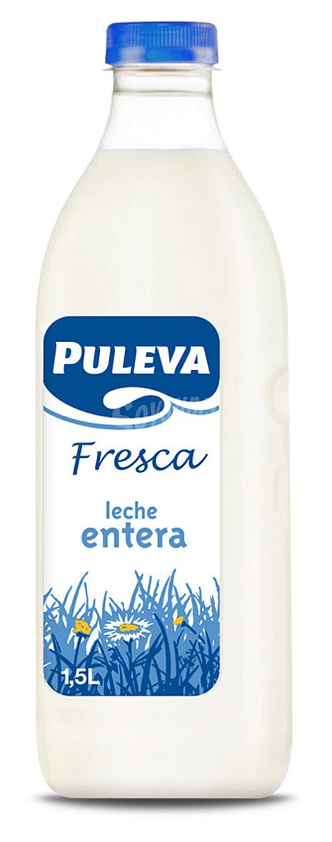 Leche fresca entera de vaca de pastoreo, de procedencia 100% española puleva