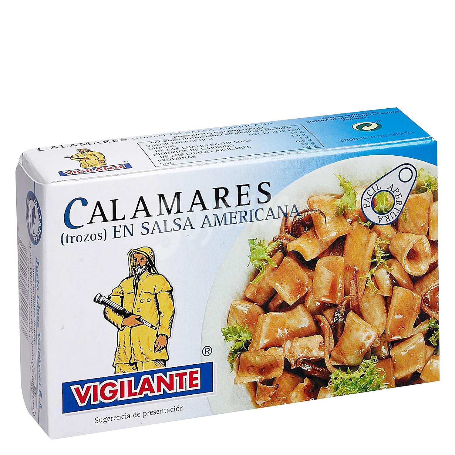 Calamares en salsa americana Vigilante