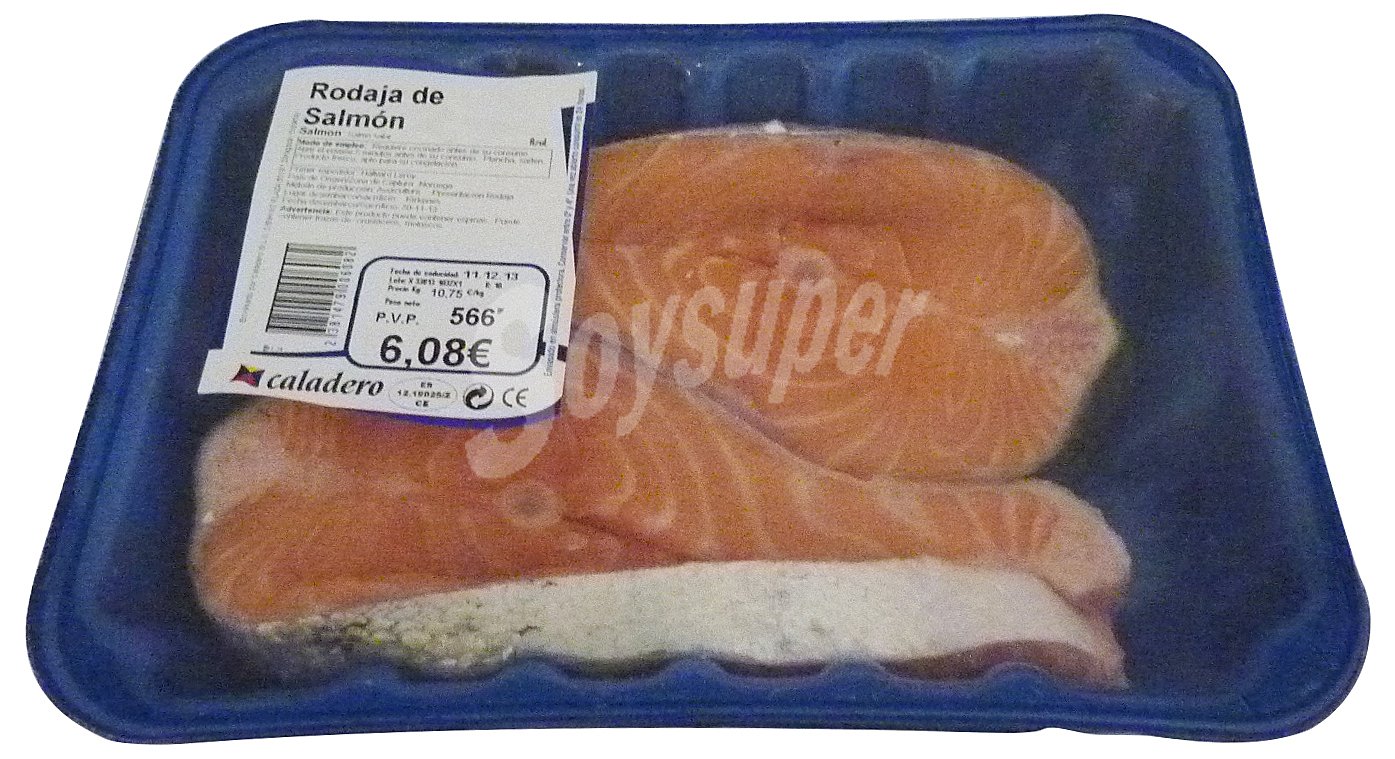 Salmon fresco rodaja